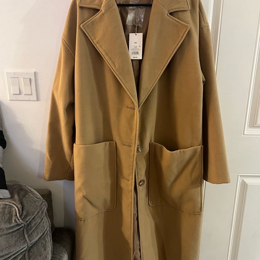 a new day Women's Camel Trench Coat